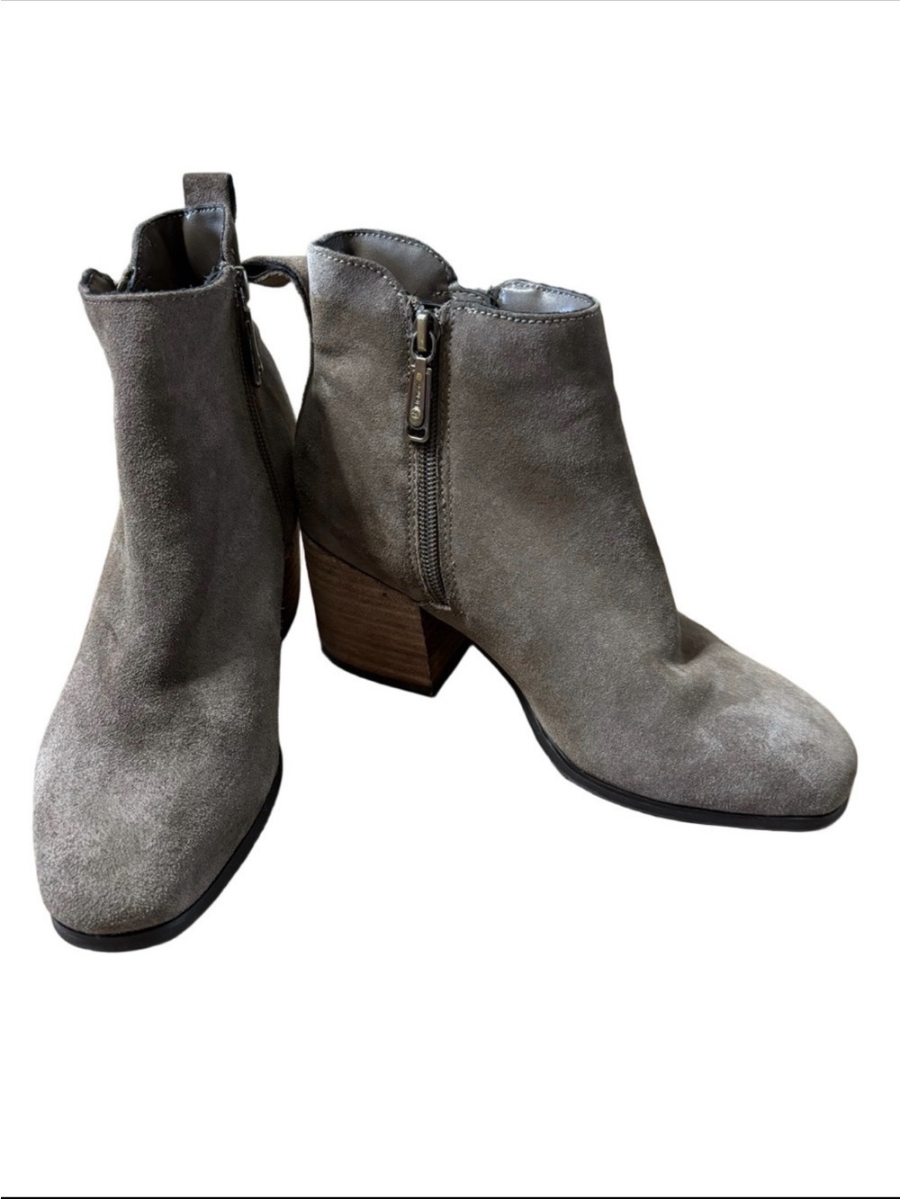 Blondo Suede Ankle Boots in Taupe waterproof 6.5M